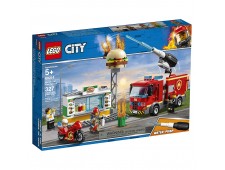 Конструктор LEGO City Пожарные: пожар в бургер-кафе - 60214