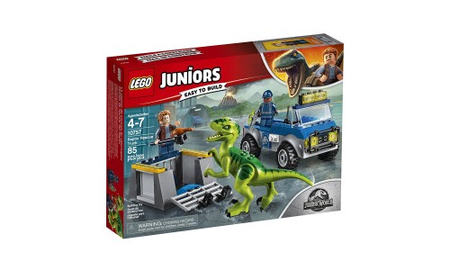 Конструктор LEGO Juniors  Jurassic World Грузовик спасателей для перевозки раптора
