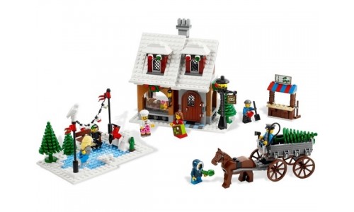 Пекарня в зимней деревне 10216 Лего Городской квартал (Lego Town)
