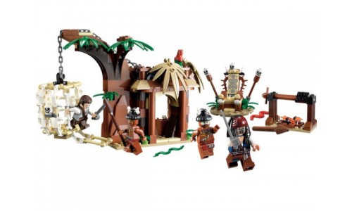 Бегство от каннибалов 4182 Лего Пираты карибского моря (Lego Pirates of the Caribbean)