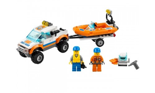 Внедорожник и катер водолазов 60012 Лего Сити (Lego City)