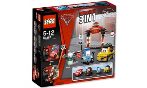 Тачки 2  Суперпэк 3 в 1 (версия 2) 66387 Лего Тачки 2 (Lego Cars 2)
