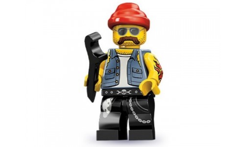 Минифигурки 10-й выпуск - Мотоциклетный механик 71001-16 Лего Минифигурки (Lego Minifigures)