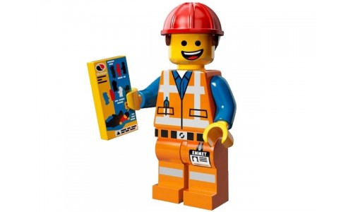 Минифигурки Лего Фильм - Эммет в каске 71004-3 Лего Минифигурки (Lego Minifigures)