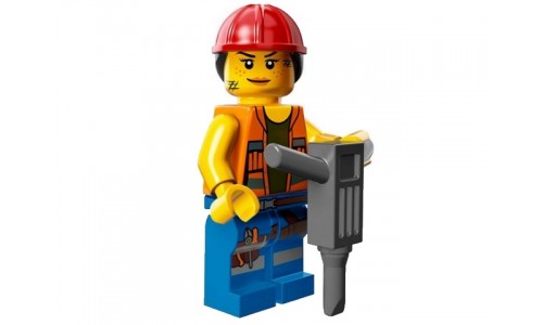 Минифигурки Лего Фильм - Гэйл рабочий-строитель 71004-9 Лего Минифигурки (Lego Minifigures)