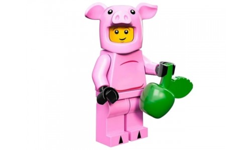 Минифигурки 12-й выпуск - Парень в костюме поросёнка 71007-14 Лего Минифигурки (Lego Minifigures)