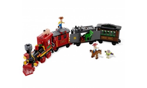 Ковбойское преследование поезда 7597 Лего История игрушек (Lego Toy story)