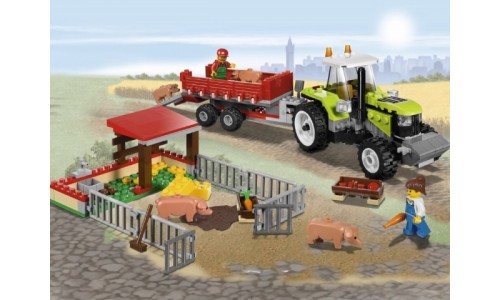 Свиноферма и трактор 7684 Лего Сити (Lego City)