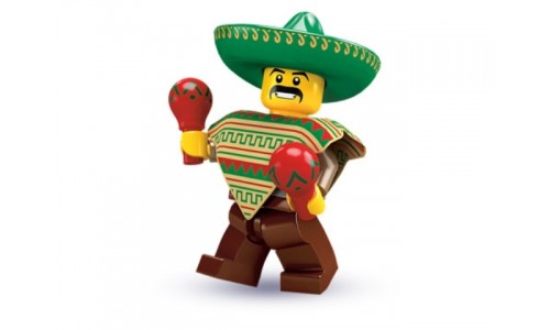 Минифигурки 2-й выпуск - Мексиканец с маракасами 8684-1 Лего Минифигурки (Lego Minifigures)
