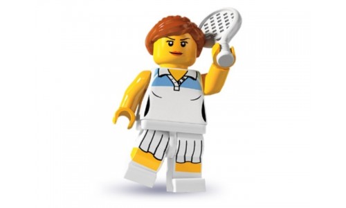 Минифигурки 3-й выпуск - Теннисистка 8803-10 Лего Минифигурки (Lego Minifigures)