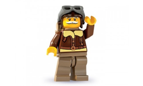 Минифигурки 3-й выпуск - Пилот 8803-2 Лего Минифигурки (Lego Minifigures)