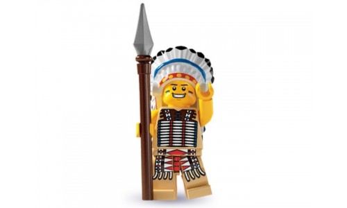 Минифигурки 3-й выпуск - Индейский вождь 8803-3 Лего Минифигурки (Lego Minifigures)