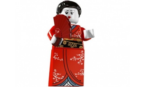 Минифигурки 4-й выпуск - Японка 8804-2 Лего Минифигурки (Lego Minifigures)
