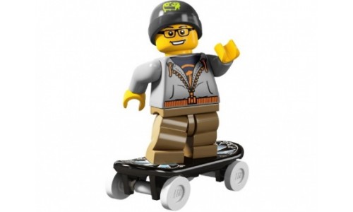 Минифигурки 4-й выпуск - Скейтбордист 8804-9 Лего Минифигурки (Lego Minifigures)
