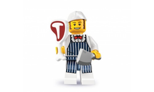 Минифигурки 6-й выпуск - Мясник 8827-14 Лего Минифигурки (Lego Minifigures)