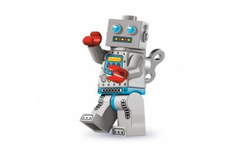 Минифигурки 6-й выпуск - Робот с часовым механизмом 8827-7 Лего Минифигурки (Lego Minifigures)