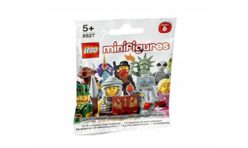 Минифигурка 6-й выпуск (неизвестная, 1 из 16 возможных) 8827 Лего Минифигурки (Lego Minifigures)