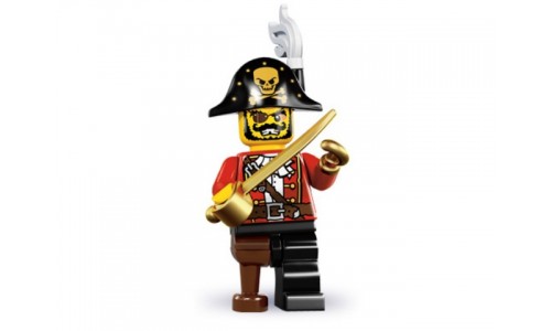 Минифигурки 8-й выпуск - Капитан пиратов 8833-15 Лего Минифигурки (Lego Minifigures)