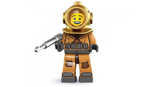 Минифигурки 8-й выпуск - Водолаз 8833-6 Лего Минифигурки (Lego Minifigures)