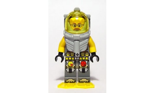 Atlantis Diver 6 - Jeff Fisher - With Yellow Flippers and Trans-Yellow Visor atl014