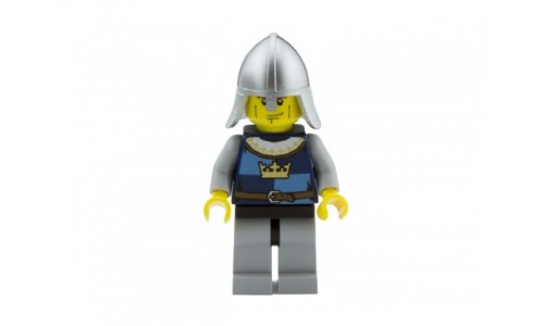 Crown Knight Quarters, Helmet with Neck Protector, Vertical Cheek Lines cas408