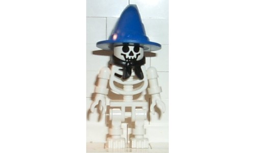 Skeleton with Standard Skull, Blue Wizard Hat, Bandana gen005