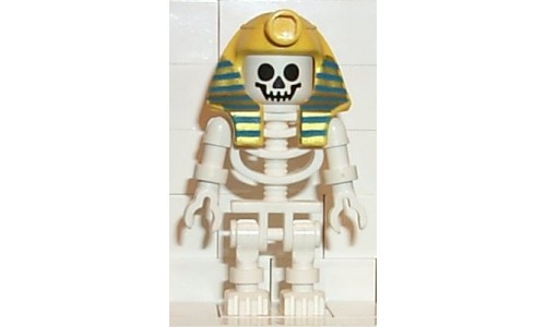 Skeleton with Standard Skull, Yellow Mummy Headdress with Pattern gen006