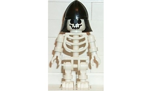 Skeleton with Standard Skull, Black Neck Protector Helmet gen009
