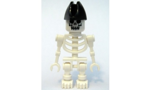 Skeleton with Evil Skull, Bicorne Hat gen020