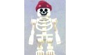 Skeleton, Fantasy Era Torso with Standard Skull, Mechanical Arms, Red Bandana