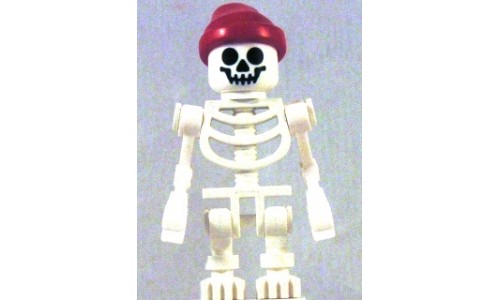 Skeleton, Fantasy Era Torso with Standard Skull, Mechanical Arms, Red Bandana gen036