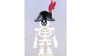Skeleton, Fantasy Era Torso with Black Bicorne Hat, Red Plume