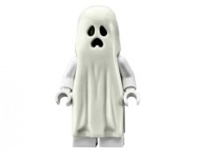 Ghost with Pointed Top Shroud with 1x2 Plate and 1x2 Brick as Legs - gen046