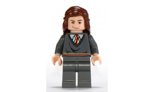 Hermione, Gryffindor Stripe Torso, Reddish Brown Female Hair Mid-Length hp083