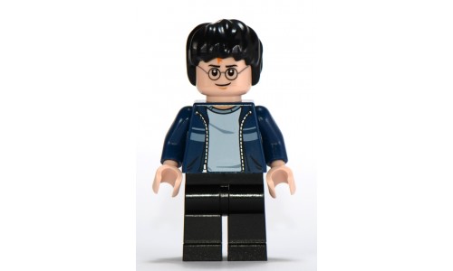 Harry Potter, Dark Blue Open Jacket with Stripe, Black Legs hp087