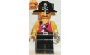 Pirate Shirt with Knife, Black Legs, Black Pirate Hat with Skull