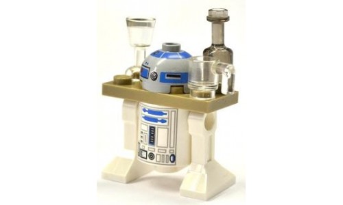 R2-D2 with Serving Tray (Dark Tan 2 x 4 plate) sw028b