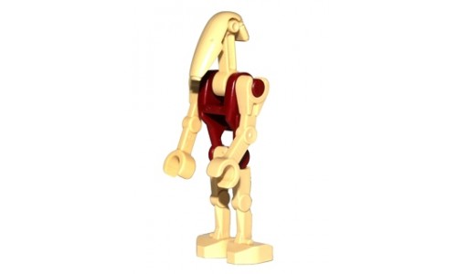 Battle Droid Security with Straight Arm and Dark Red Torso sw096