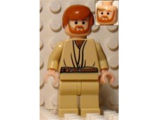Obi-Wan Kenobi, Tan Legs, Light Flesh Head with Headset - sw162