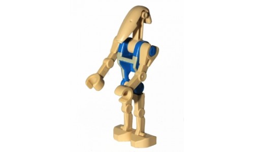 Battle Droid Pilot with Blue Torso with Tan Insignia and Straight Arm sw360