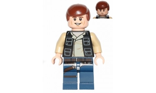 Han Solo, Dark Blue Legs, Vest with Pockets sw539
