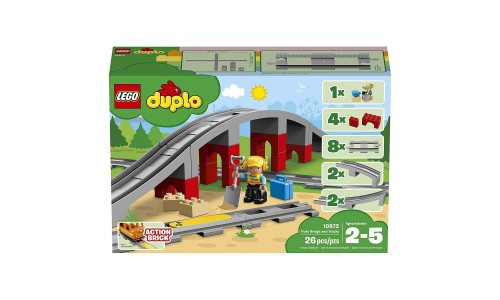 Конструктор LEGO DUPLO Железнодорожный мост и рельсы